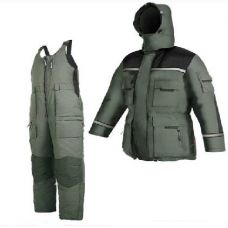 Костюм зимний Чайка ЭВЕРЕСТ (до -35С), хаки+черный