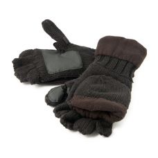 Рукавицы-перчатки Tagrider TR 1064 с обрезанными пальцами вязанные с флисом тёмные (светлые)