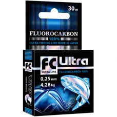 Леска AQUA FC Ultra Fluorocarbon 100%  0.25 30m