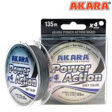 Шнур AkaraPower Action X-4 0,10 - 0,25/135 м