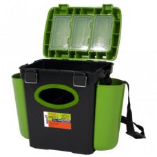 Ящик зимний FishBox односекционный 10 л зеленый, оранж