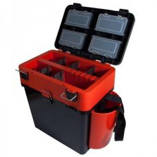 Ящик зимний FishBox двухсекционный 19 л оранжевый